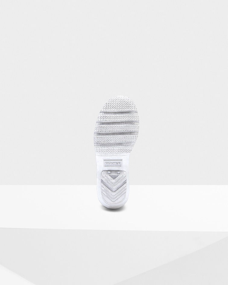 Hunter Big Kids (5-11 Years) Metallic Rain Boots Silver