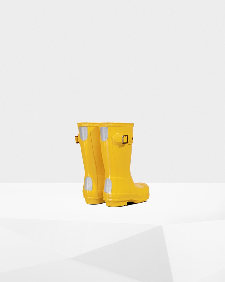 Hunter Original Little Kids (2-6 Years) Gloss Rain Boots Yellow