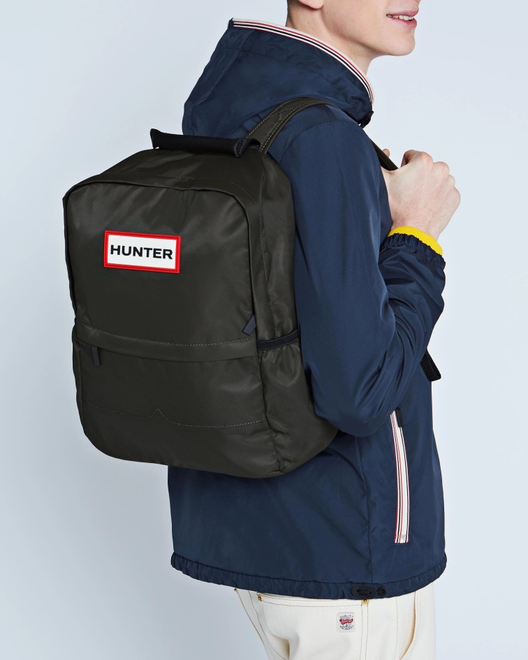 Hunter Nylon Backpack Dark Olive