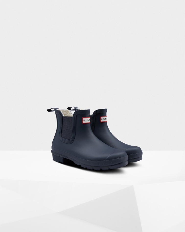 Hunter Women's Insulated Chelsea Boots Navy