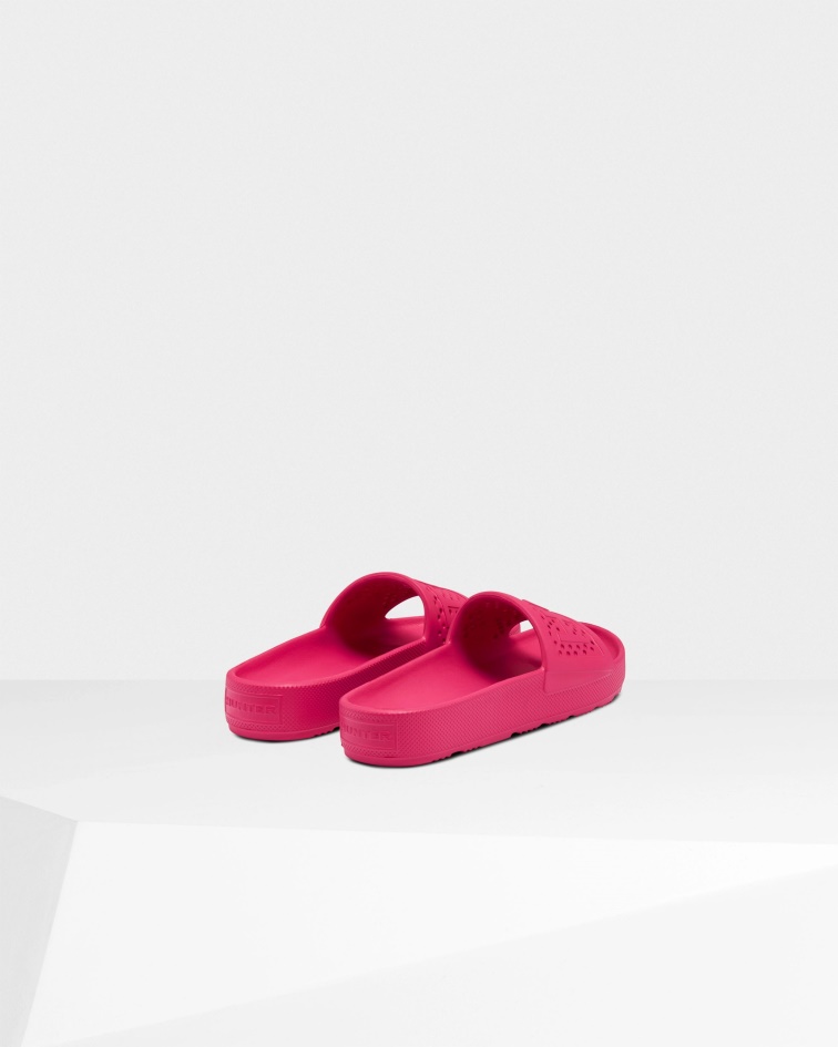 Hunter Women's Lightweight Moulded Sliders Burdock Pink