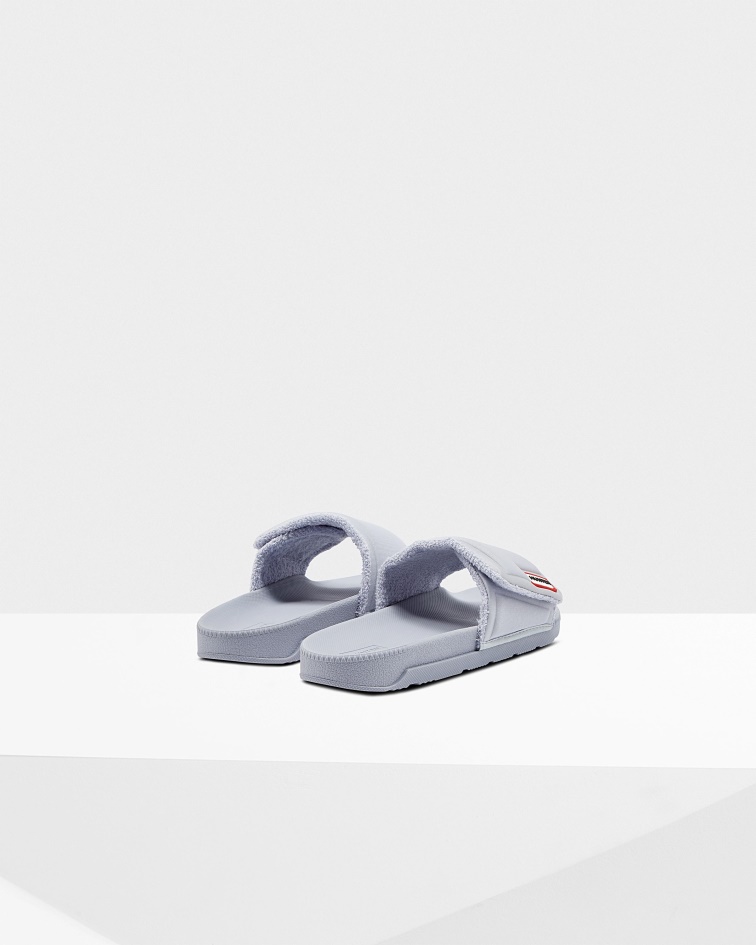 Hunter Women's Adjustable Slides Arctic Iris Blue