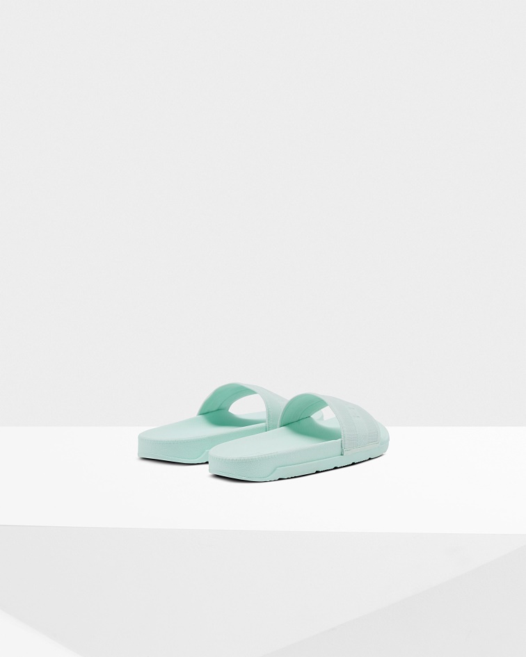 Hunter Women's Elastic Slides Spearmint