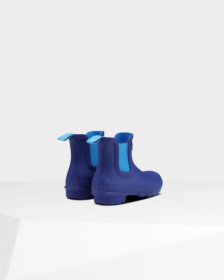 Hunter Women's Original Chelsea Boots Bitter Indigo-Polar Blue