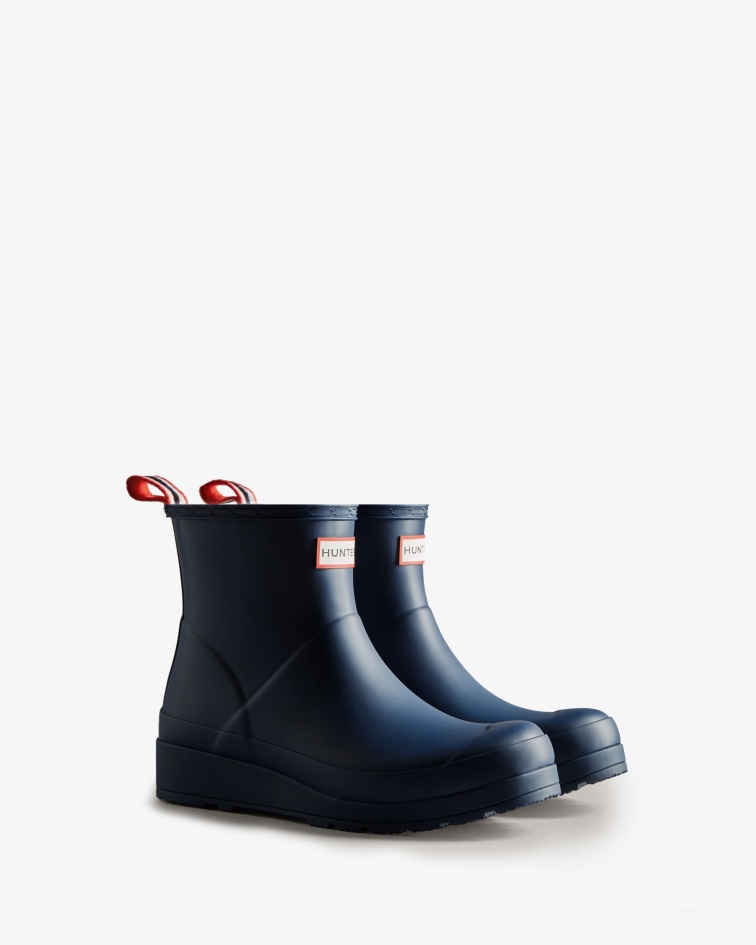 Hunter Women's Play Short Rain Boots Kerhuelen Navy