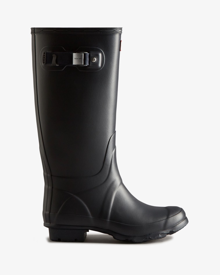 Women's Hunter Huntress Wide Leg Rain Boots Navy