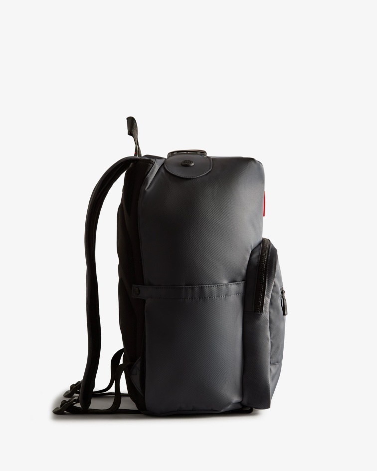 Hunter Nylon Pioneer Top Clip Backpack Navy