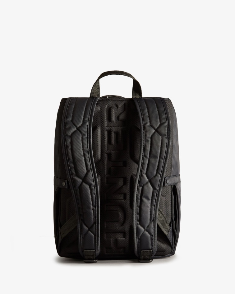 Hunter Nylon Pioneer Top Clip Backpack Black