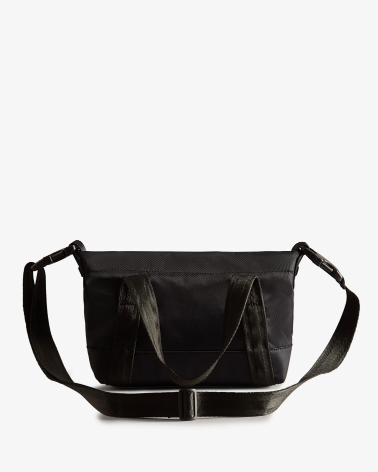 Hunter Nylon Mini Top Clip Tote Bag Black