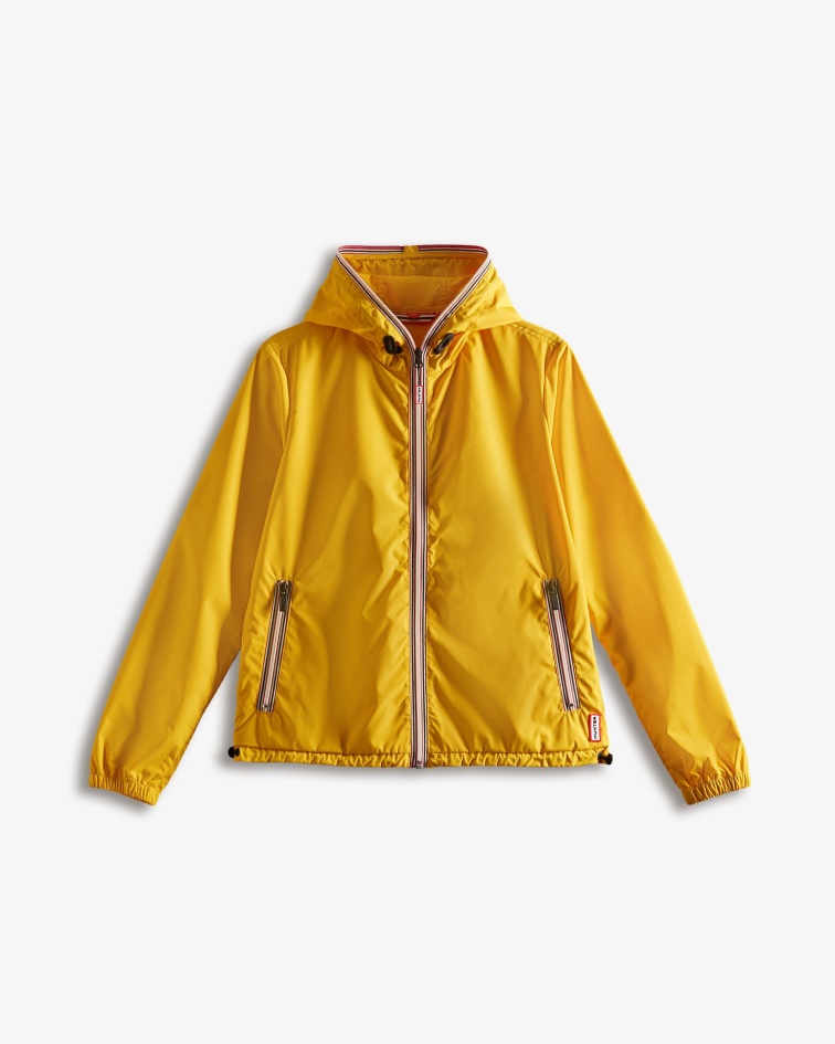 Hunter Women's Recycled Lightweight Packable Jacket Yellow
