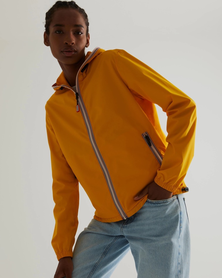 Hunter Women's Recycled Lightweight Packable Jacket Yellow