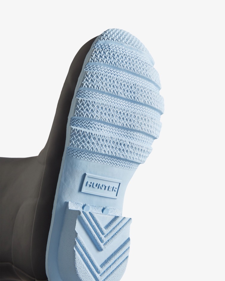 Hunter Big Kids (5-11 Years) Insulated Rain Boots Navy-Blue Frost