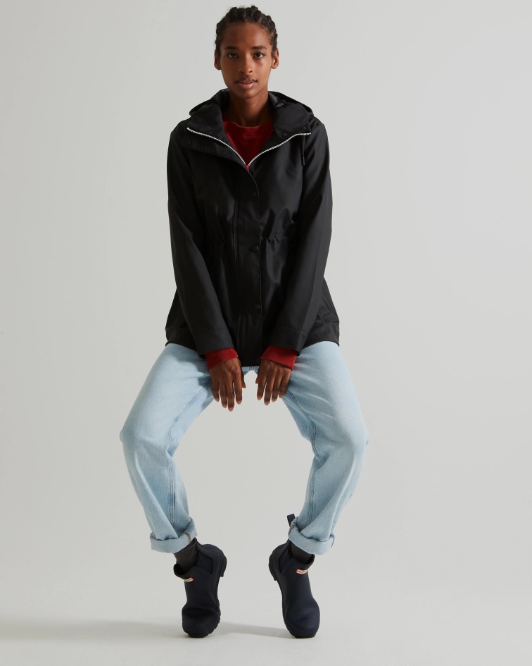 Hunter Women's Lightweight Waterproof Jacket Black