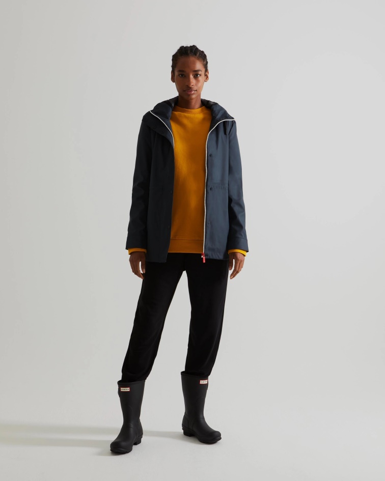 Hunter Women's Lightweight Waterproof Jacket Navy