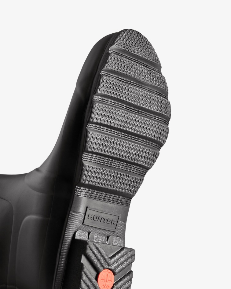 Hunter Women's Tall Wide Fit Rain Boots Black