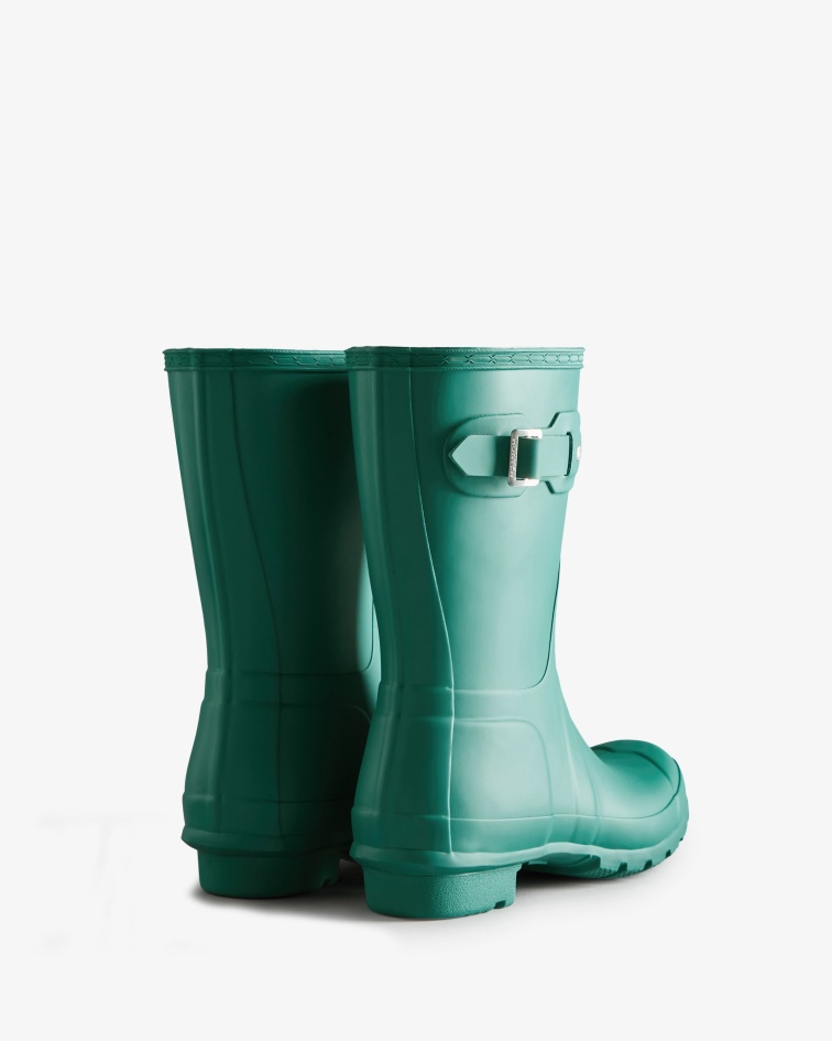 Hunter Women's Original Short Rain Boots Teal Thaw