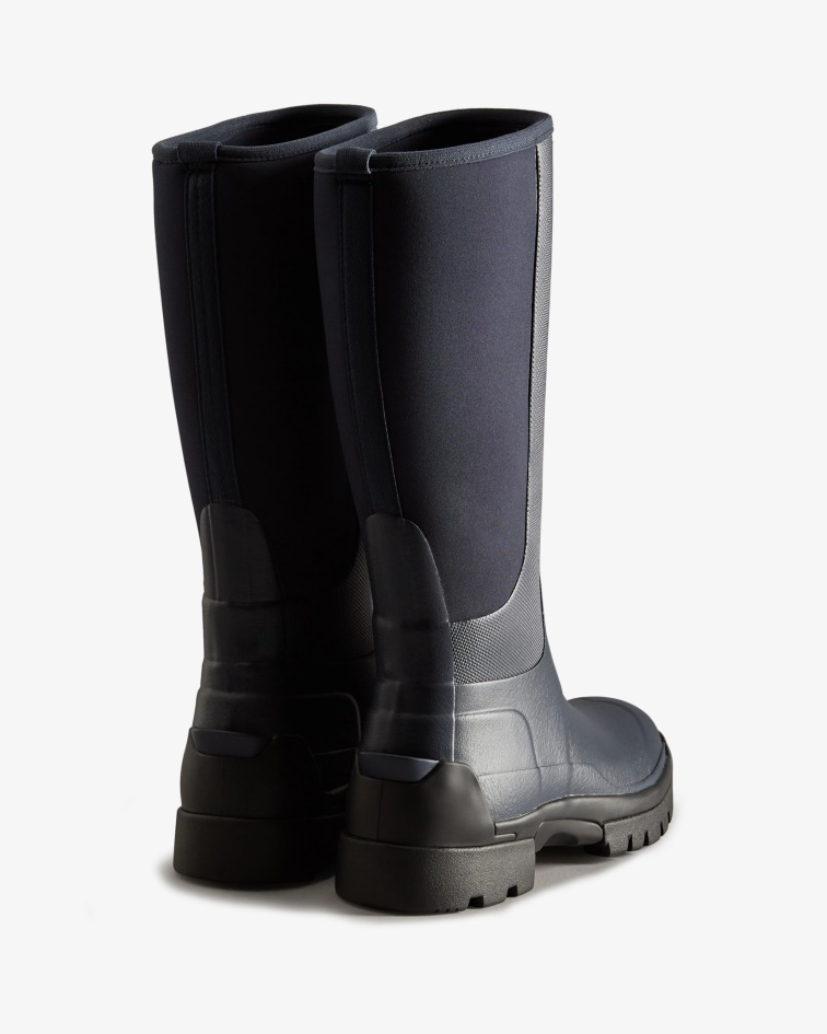 Hunter Women's Balmoral Field Hybrid Tall Rain Boots Navy