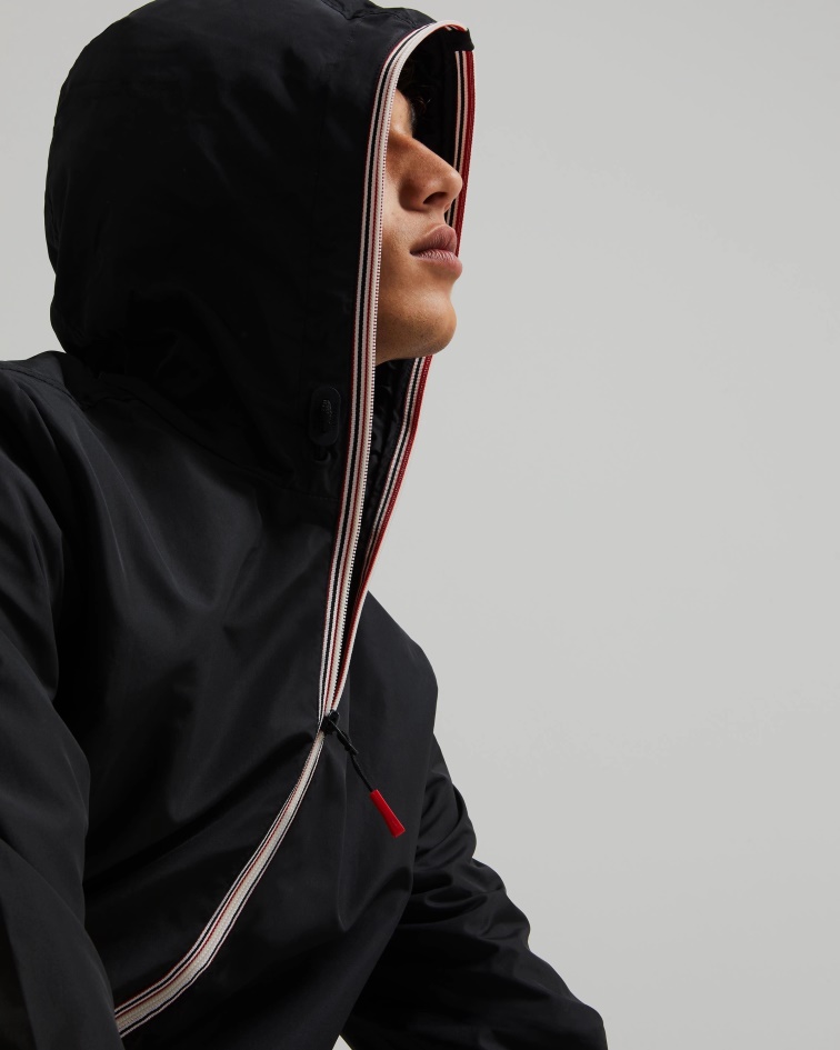 Hunter Men's Recycled Lightweight Packable Jacket Black