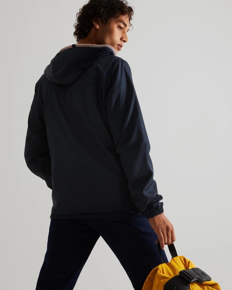 Hunter Men's Recycled Lightweight Packable Jacket Navy