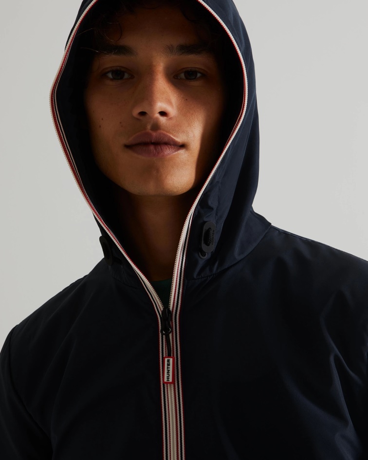 Hunter Men's Recycled Lightweight Packable Jacket Navy