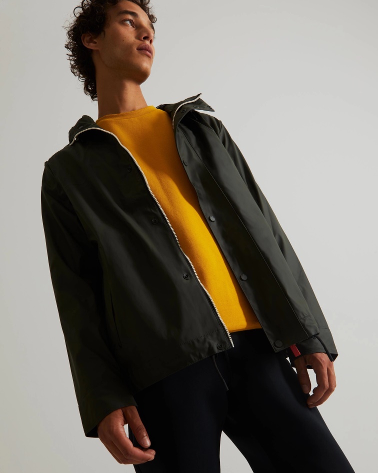 Hunter Men's Lightweight Waterproof Jacket Dark Olive