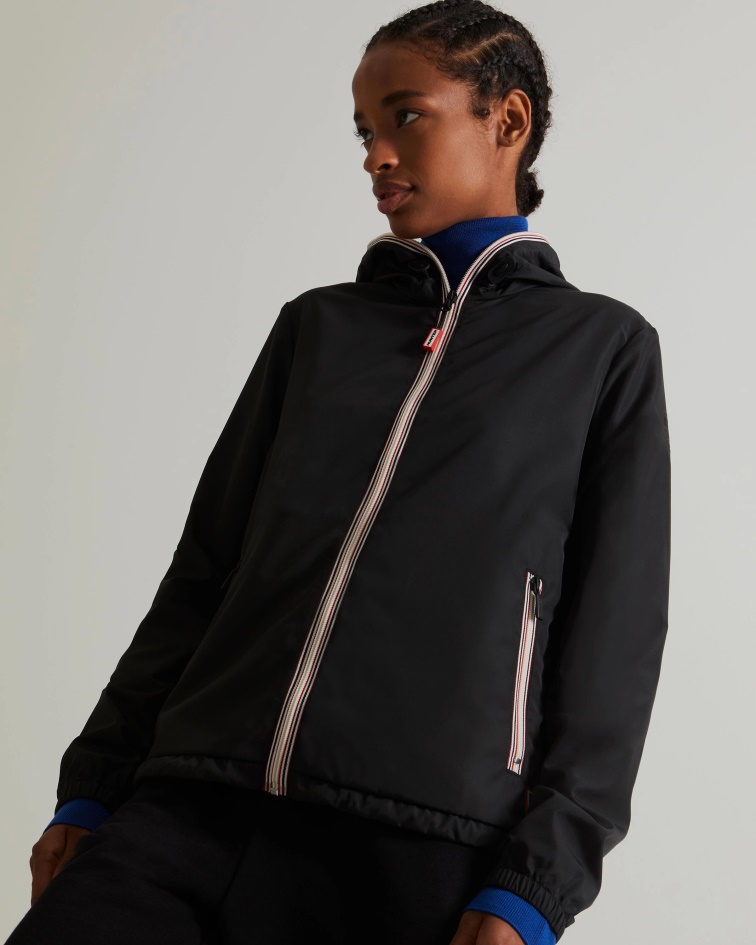 Hunter Women's Recycled Lightweight Packable Jacket Black