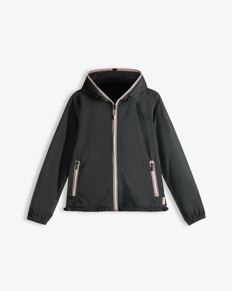 Hunter Women's Recycled Lightweight Packable Jacket Black