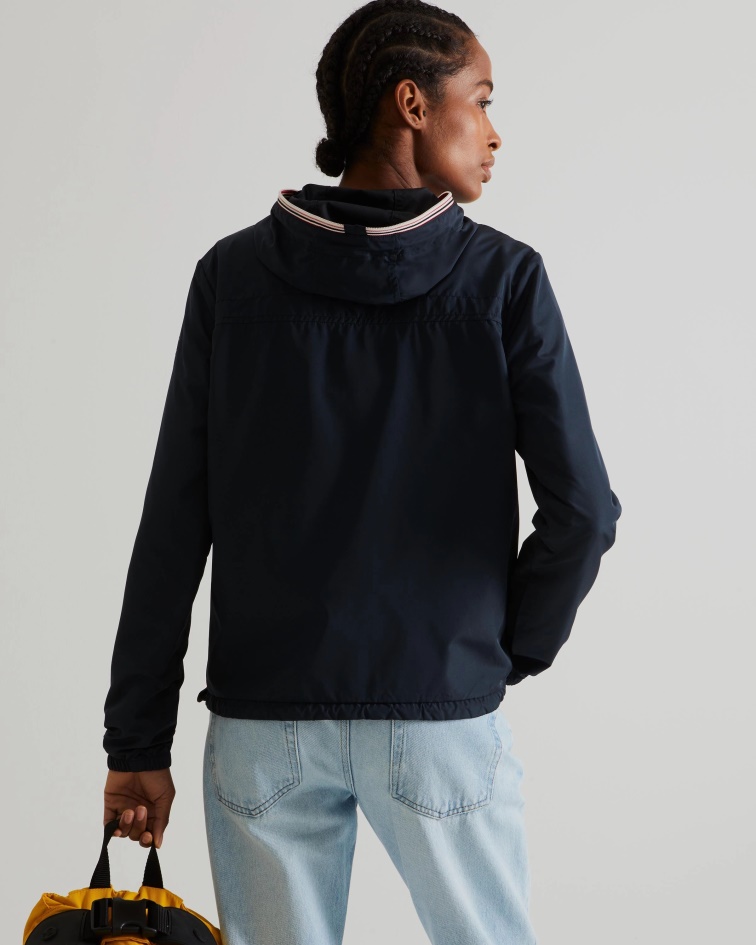 Hunter Women's Recycled Lightweight Packable Jacket Navy