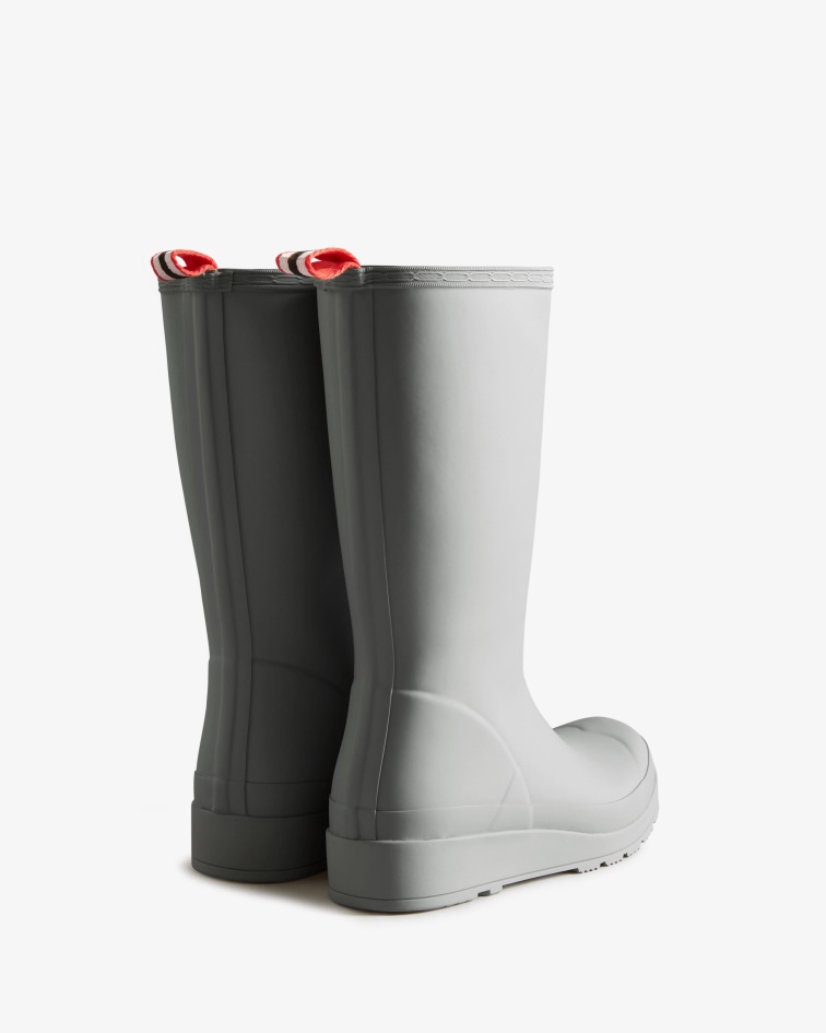 Hunter Women's Play Insulated Tall Rain Boots Tundra Grey