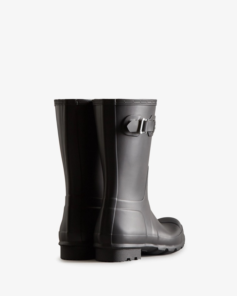 Hunter Men's Original Short Rain Boots Black