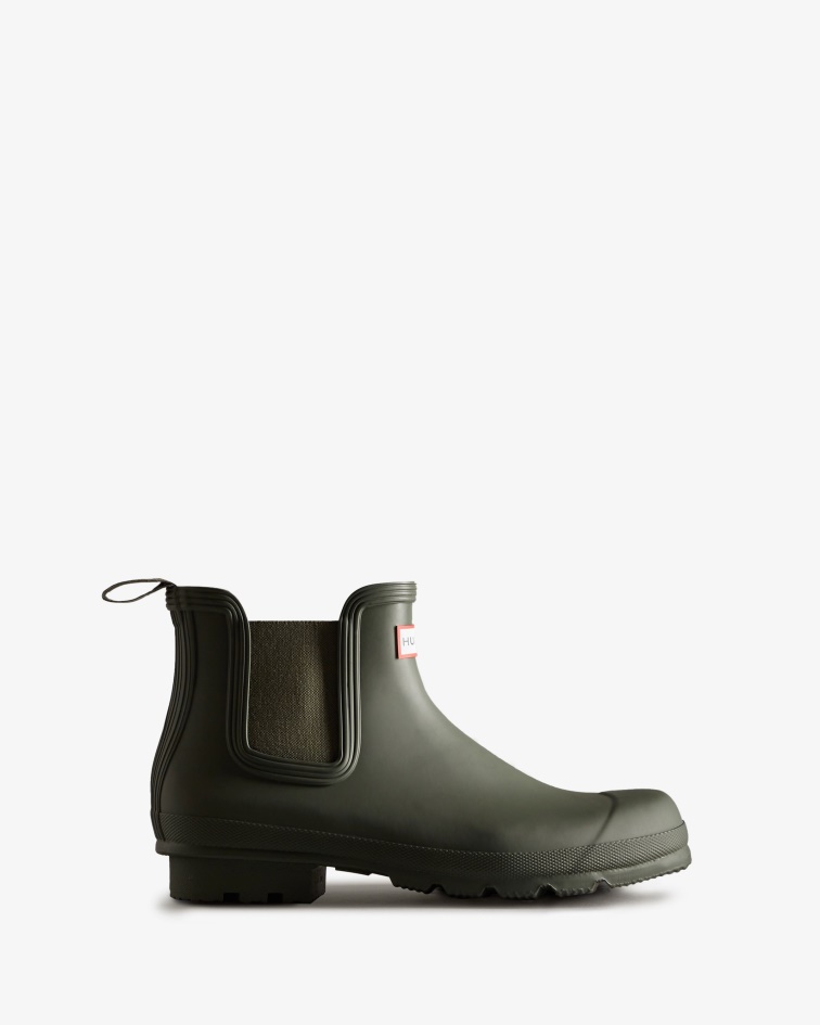 Hunter Men's Original Chelsea Boots Dark Olive
