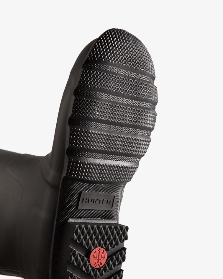 Hunter Men's Tall Insulated Rain Boots Black