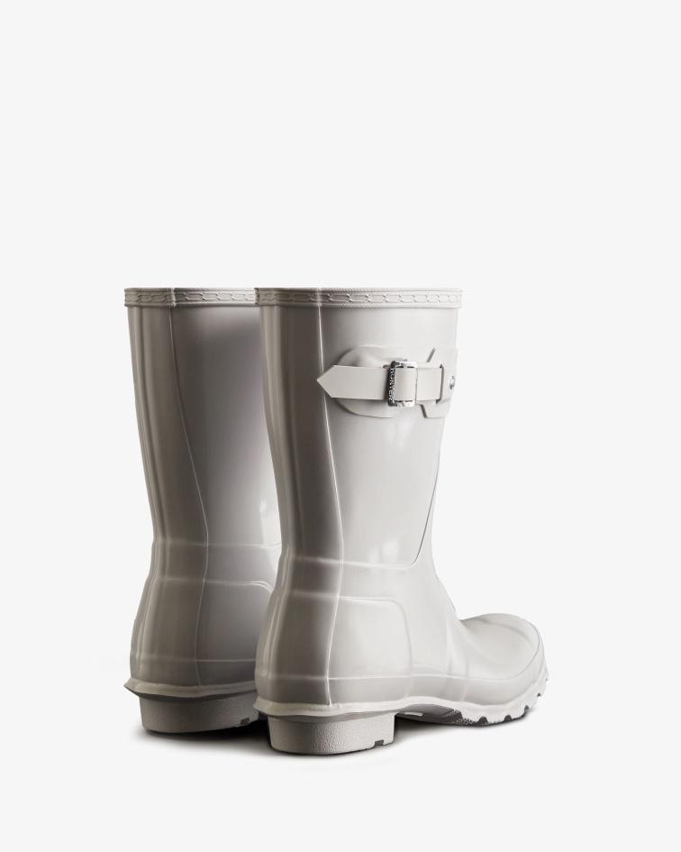 Hunter Women's Original Short Gloss Rain Boots White