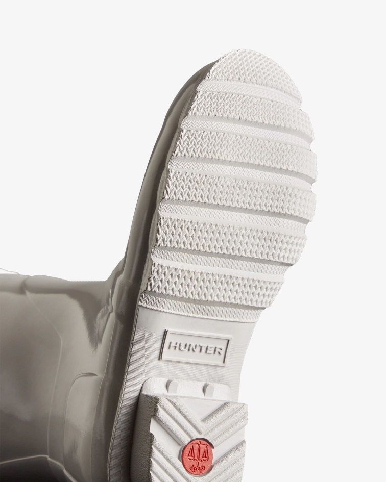 Hunter Women's Original Short Gloss Rain Boots White