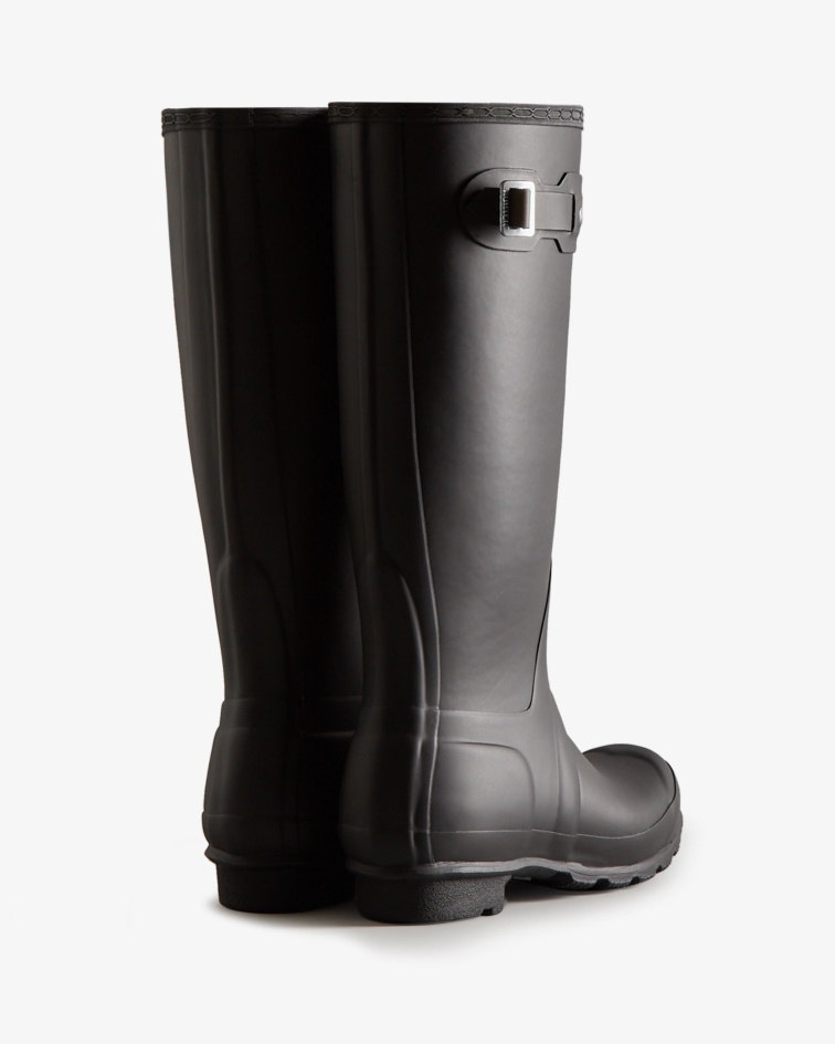 Hunter Women's Tall Insulated Rain Boots Black