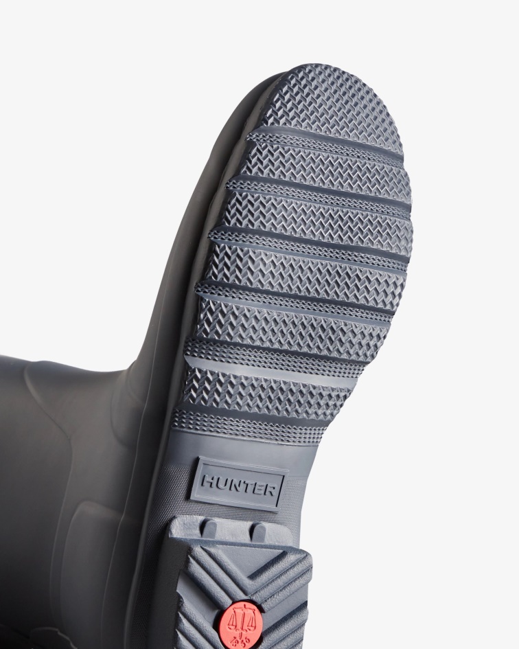 Hunter Women's Short Back Adjustable Rain Boots Navy