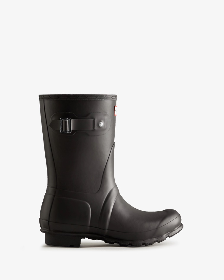 Hunter Women's Short Insulated Rain Boots Black