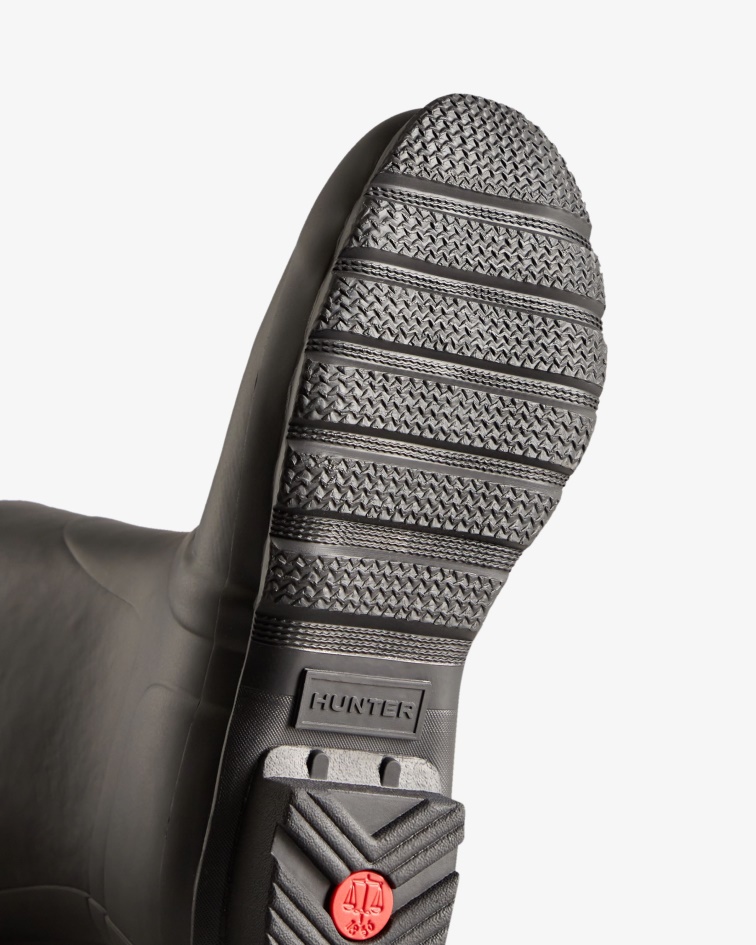 Hunter Women's Short Insulated Rain Boots Black