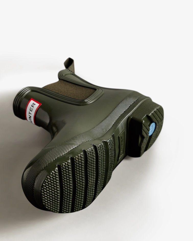 Hunter Women's Original Gloss Chelsea Boots Dark Olive