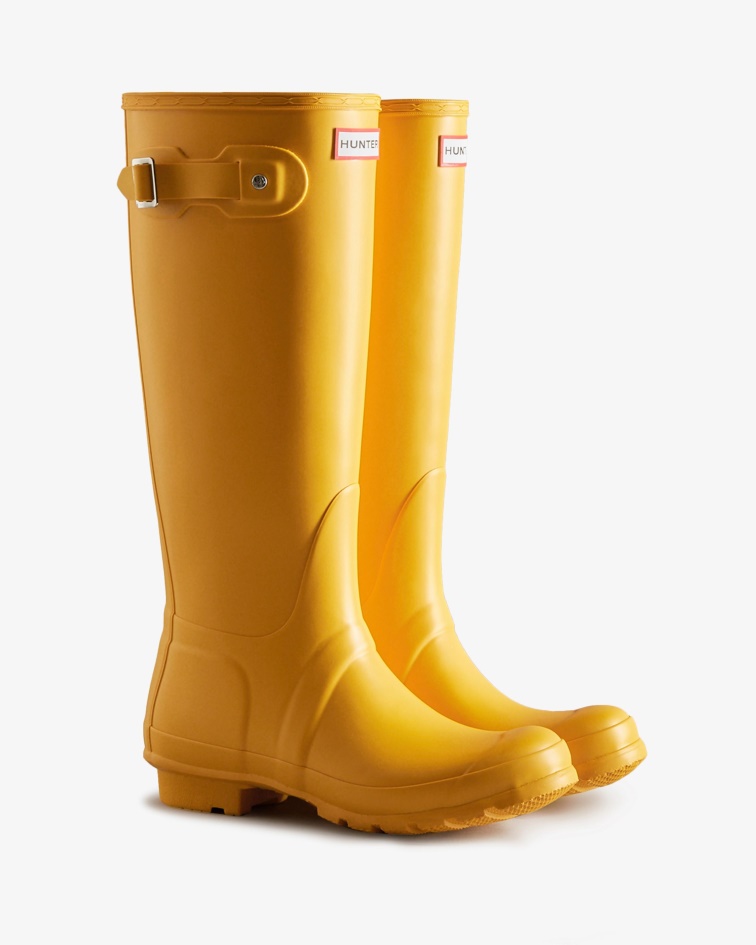 Hunter Women's Original Tall Rain Boots Yellow