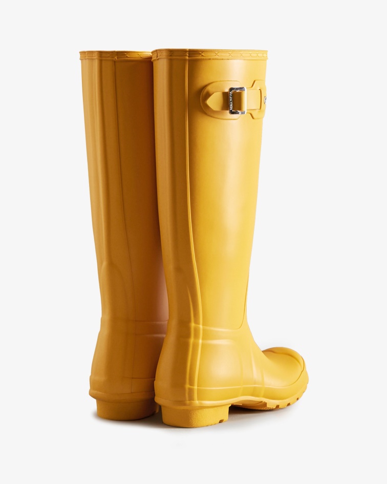 Hunter Women's Original Tall Rain Boots Yellow