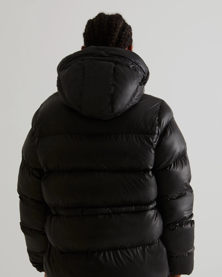 Hunter Women's Insulated Rubberized A-Line Puffer Jacket Black