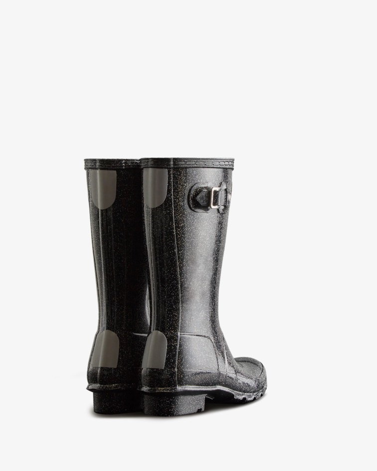 Hunter Big Kids (5-11 Years) Starcloud Rain Boots Black Multi