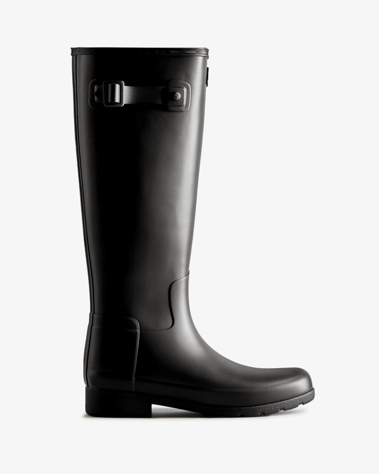 Hunter Women's Refined Tall Rain Boots Black