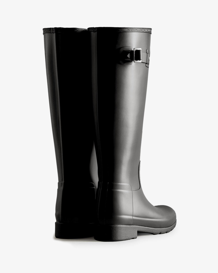 Hunter Women's Refined Tall Rain Boots Black