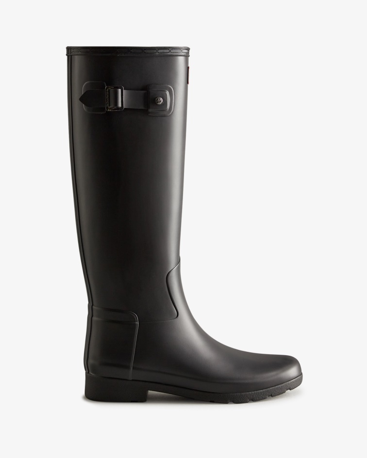 Hunter Women's Refined Slim Fit Rain Boots Black