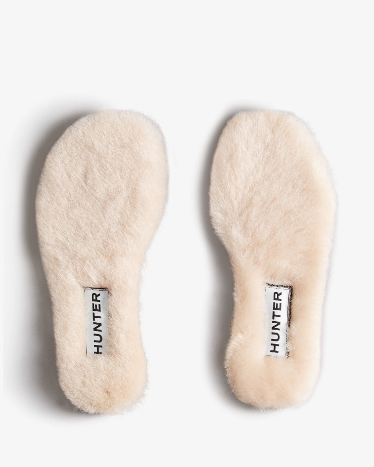 Hunter Kids Shearling Insoles Natural