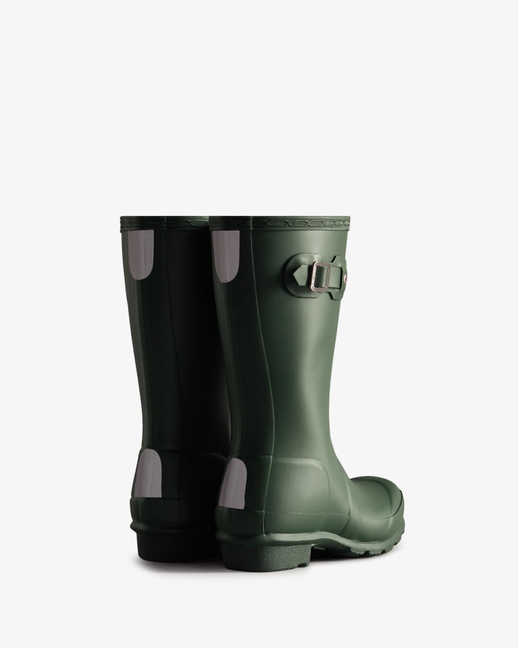 Hunter Original Big Kids (5-11 Years) Rain Boots Hunter Green