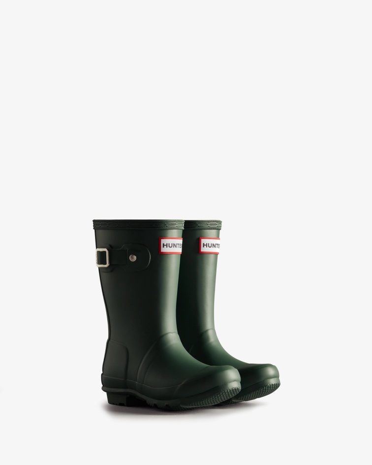 Hunter Original Little Kids (2-6 Years) Rain Boots Hunter Green