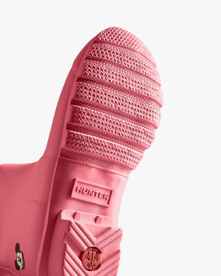 Hunter Women's Disney Short Rain Boots Pink Shiver